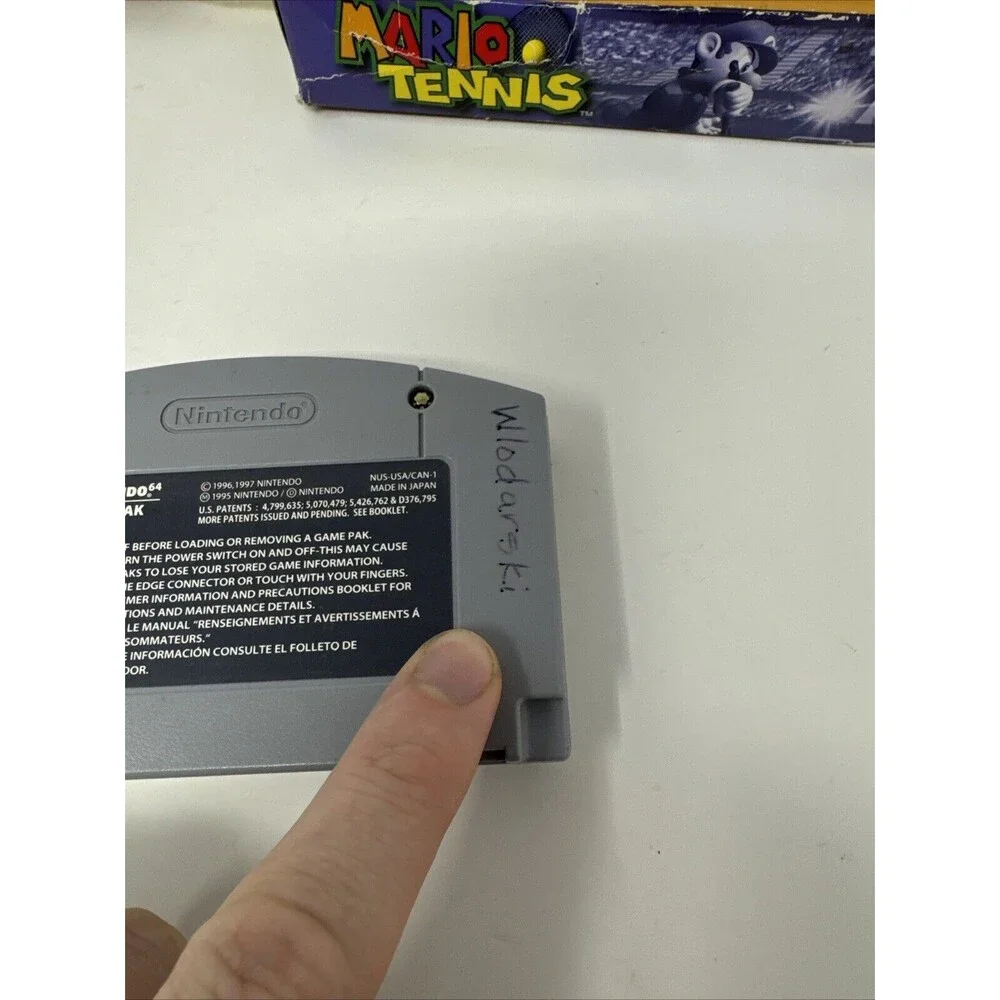 N64 Mario Tennis CIB Complete in Box w/Inserts (Nintendo 64, 2004) READ